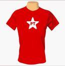 Camiseta Vermelha PT – Logo Oficial 2025